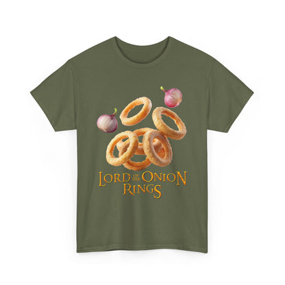 Lord of the Onion Rings - Funny Food & Fantasy Parody T-Shirt