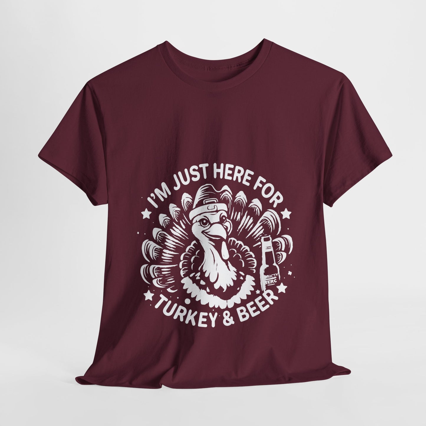 Turkey and Beer T-Shirt - Funny Thanksgiving Drinking Tee