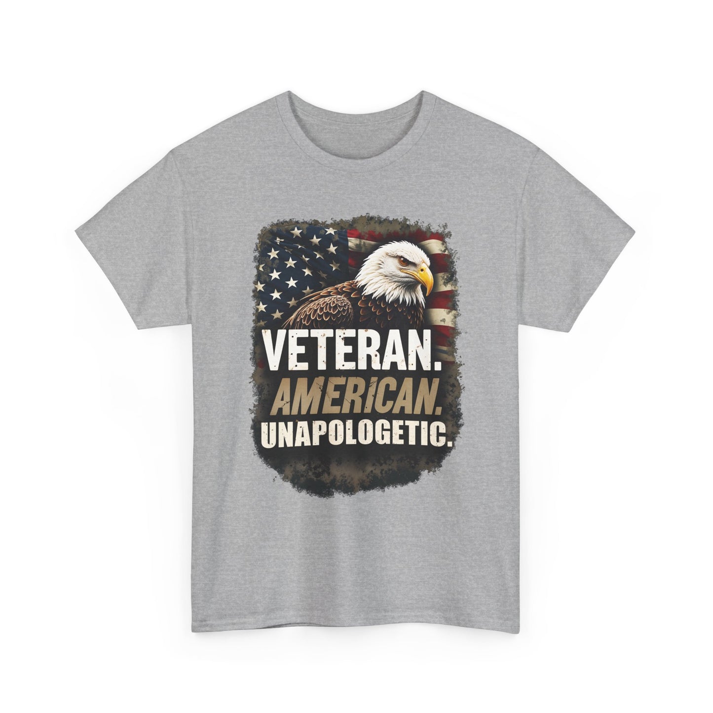 American Bold Veteran T-Shirt - Patriotic Military USA Pride Tee