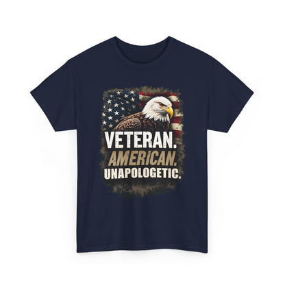 American Bold Veteran T-Shirt - Patriotic Military USA Pride Tee
