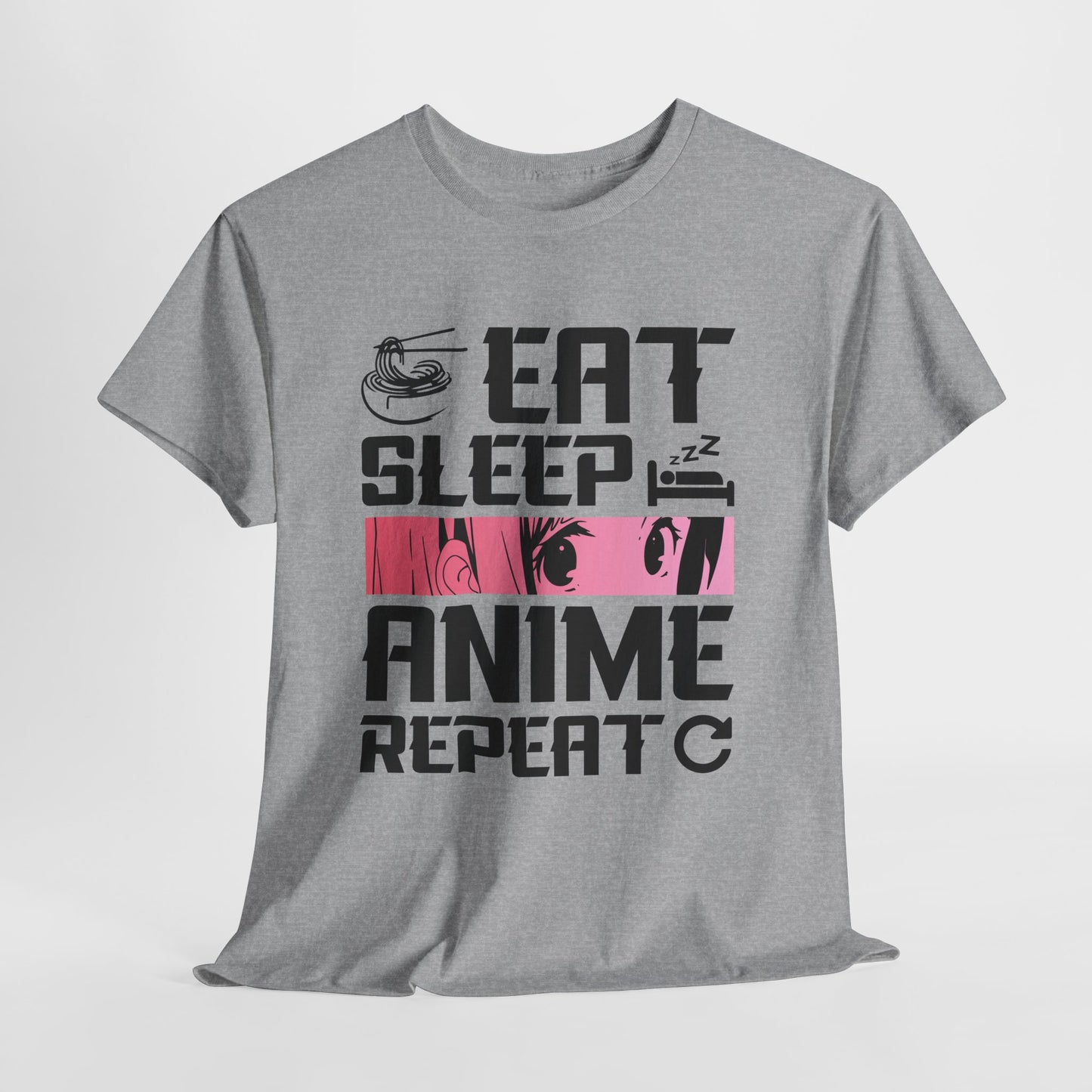 Eat Sleep Anime Repeat Shirt - Otaku Routine Tee