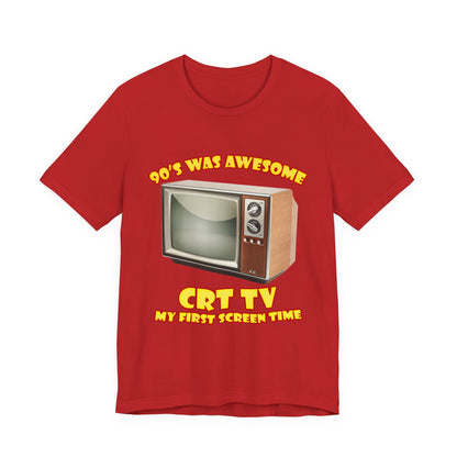 My First Screen Time T-Shirt - Retro CRT TV 90s Tee