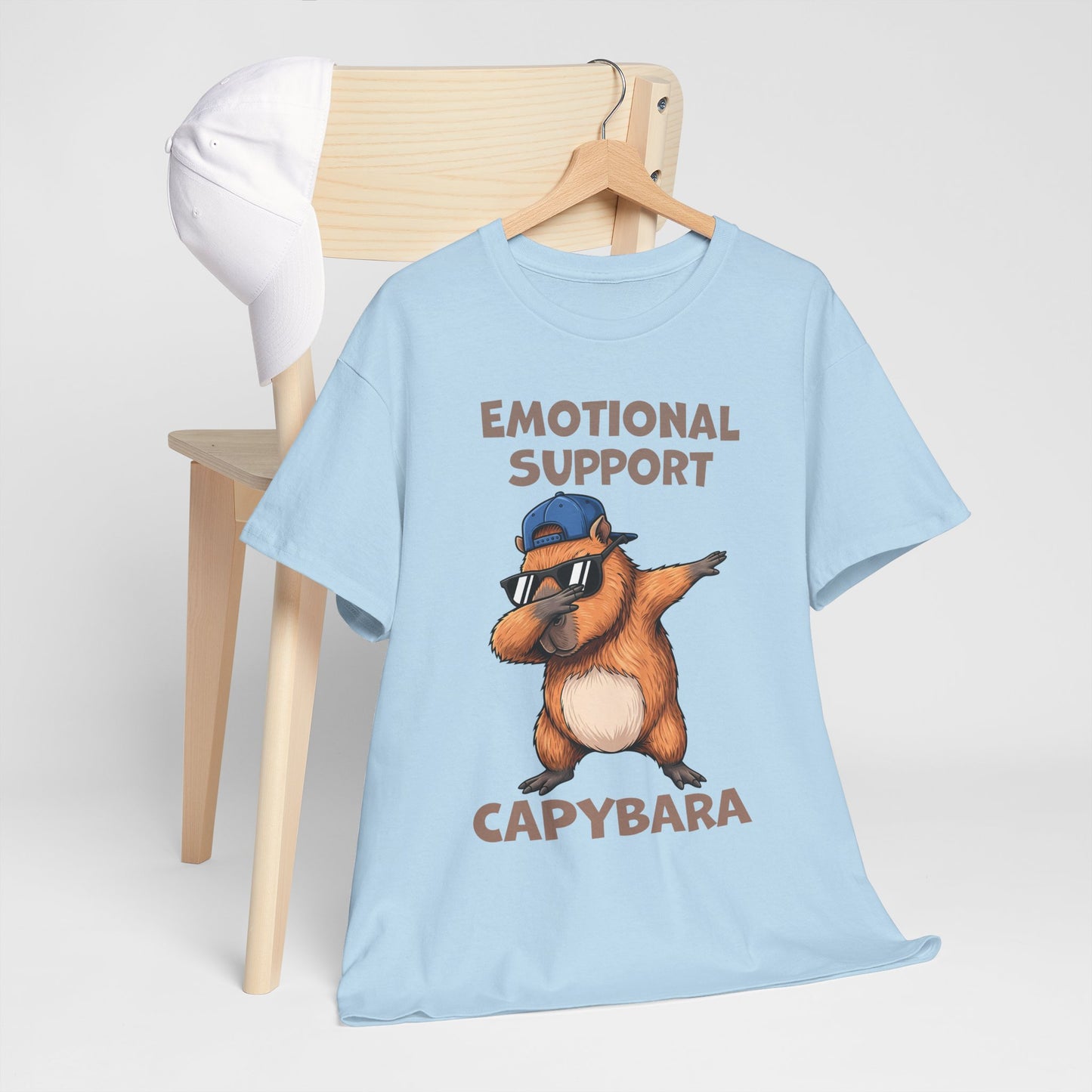Emotional Support Capybara Shirt – Funny Dabbing Meme Animal Tee