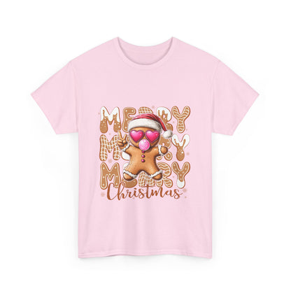 Merry Christmas Gingerbread T-Shirt - Funny Holiday Cookie Tee