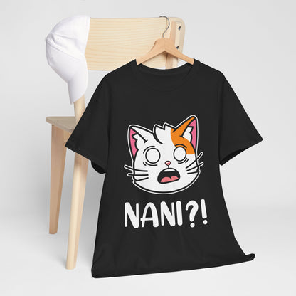 Anime Cat NANI?! Shirt - Kawaii Surprise Meme Tee