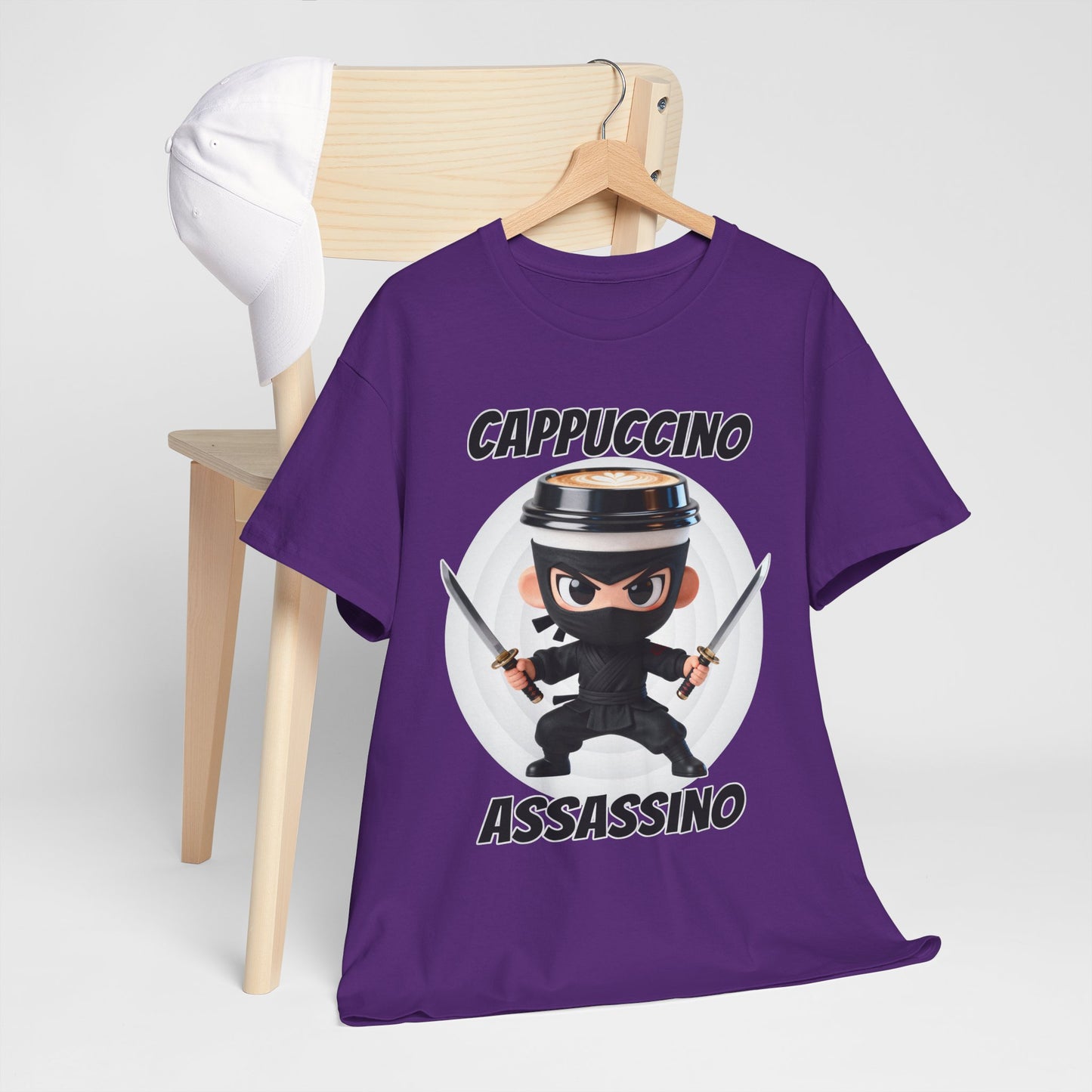 Cappuccino Assassino Shirt – Funny Coffee Ninja Tee for Caffeine Lovers