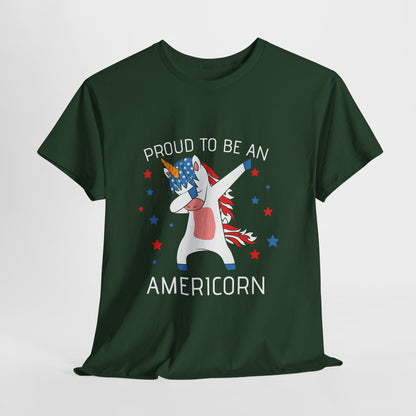 Proud Americorn Shirt - USA Dabbing Unicorn Tee