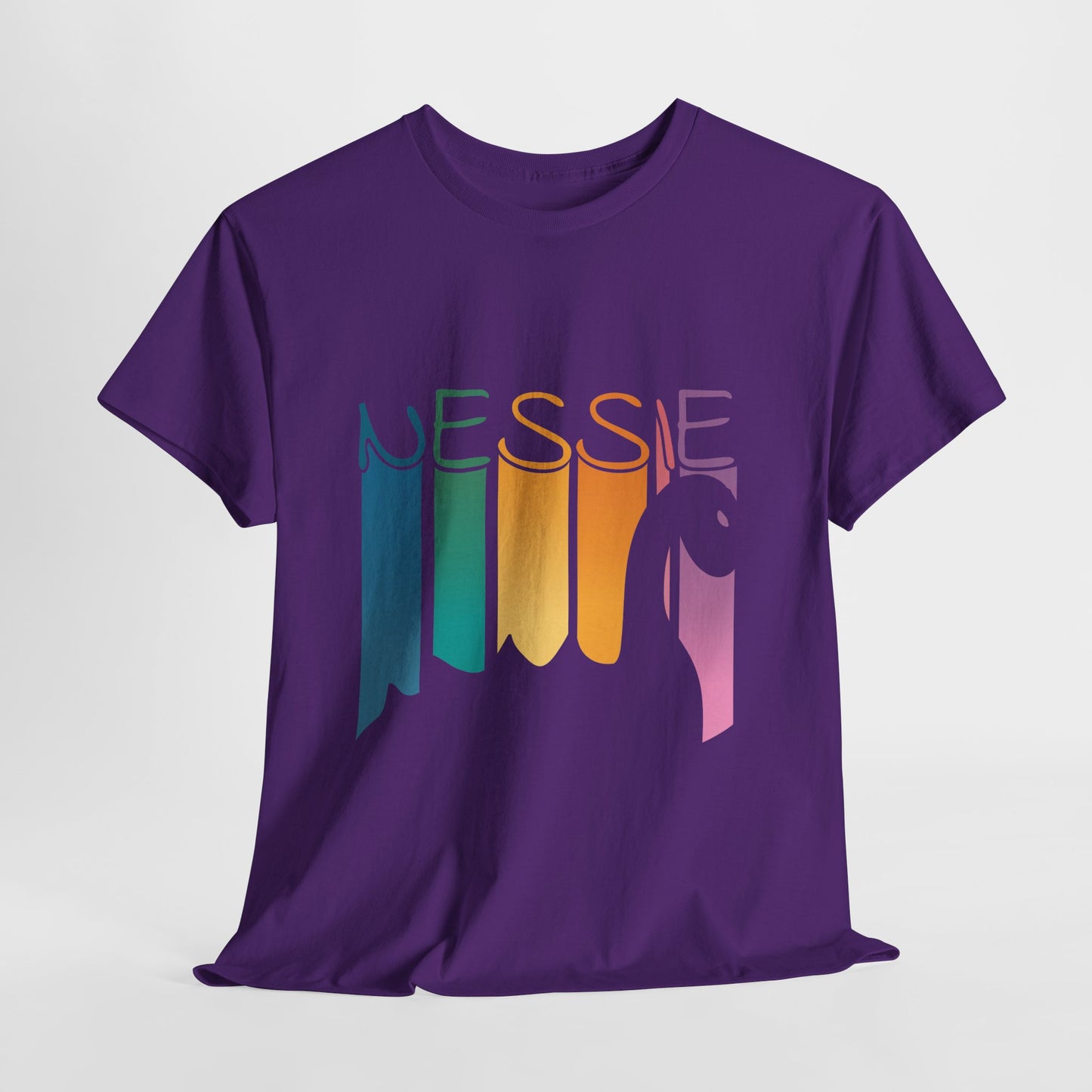 Nessie T-Shirt - Loch Ness Monster Retro Rainbow Tee