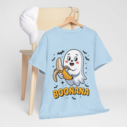 Boonana Ghost T-Shirt - Cute Halloween Banana Pun Tee