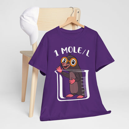 1 MOLE/L Shirt - Funny Chemistry Pun Tee, Science Nerd Gift
