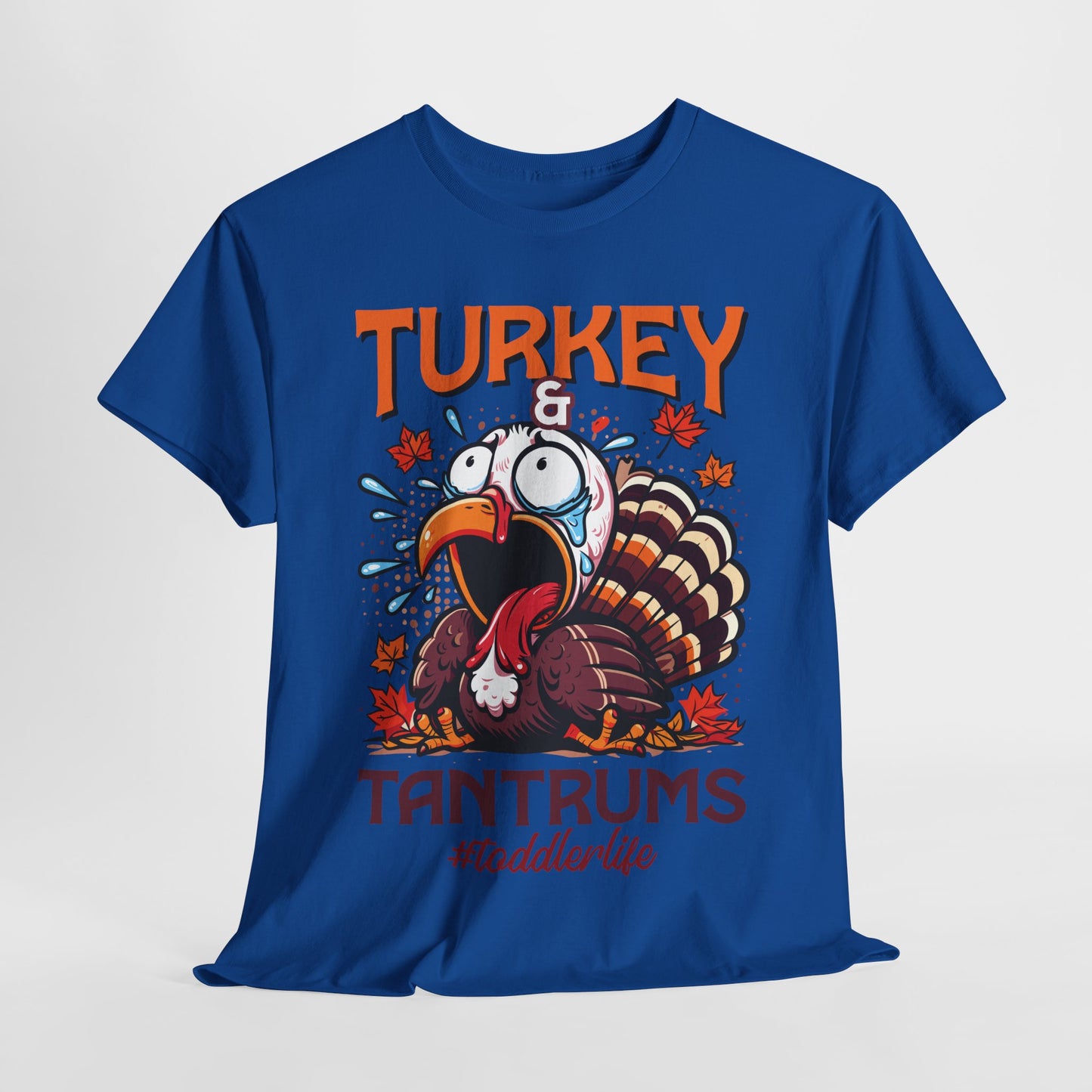 Turkey and Tantrums T-Shirt - Funny Thanksgiving Toddler Life Tee