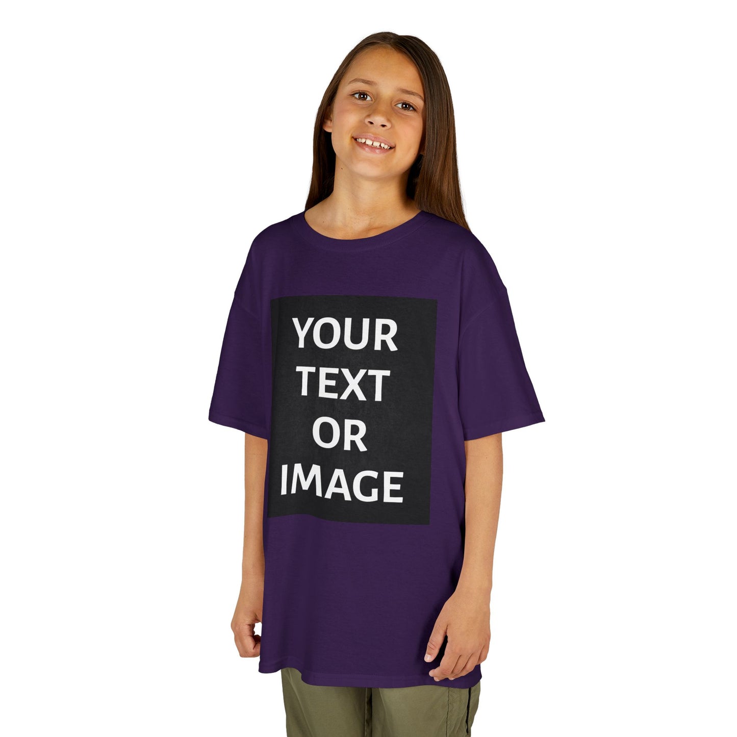 Kids Customizable Tee - Personalized Your Text or Image Shirt