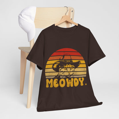 Meowdy T-Shirt - Funny Cowboy Cat Western Tee