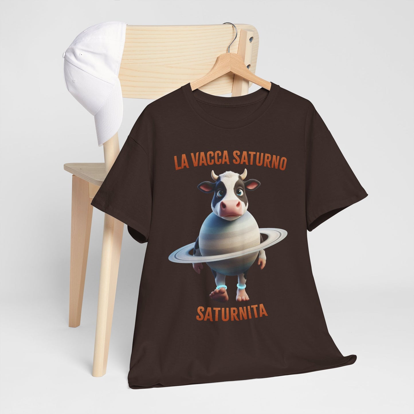 La Vacca Saturno Shirt – Cute Saturn Cow Funny Space Meme Tee