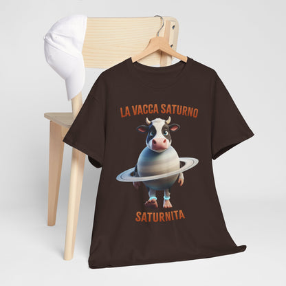 La Vacca Saturno Shirt – Cute Saturn Cow Funny Space Meme Tee