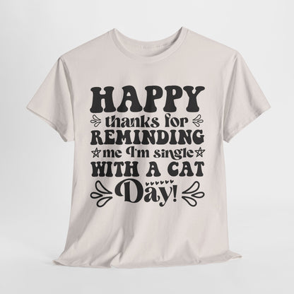 Cattitude Cat T-Shirt - Minimalist Sassy Line Art Tee