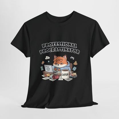 T-Shirt für professionelle Aufschieber – Lustiges Kawaii-Katzen-Pastell-T-Shirt