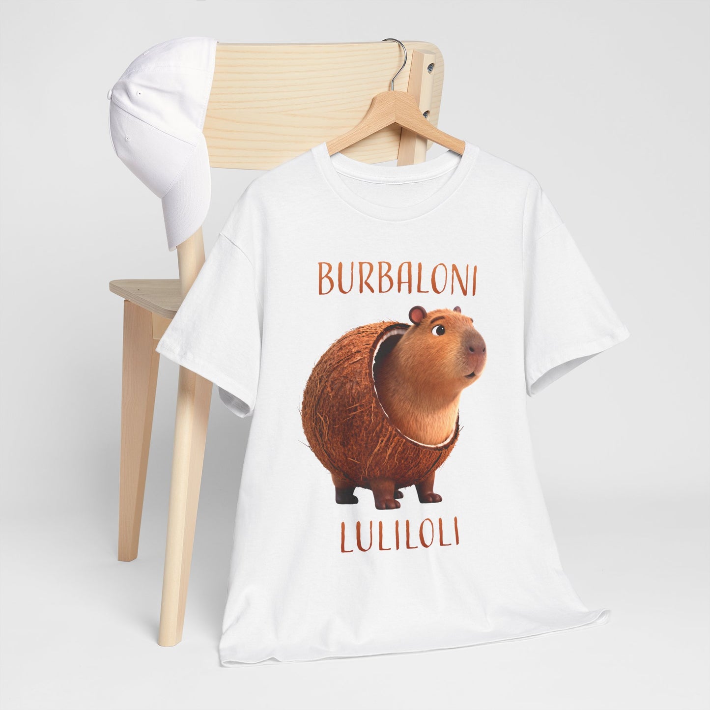 Burbaloni Luliloli Shirt – Cute Capybara in Coconut Funny Animal Tee