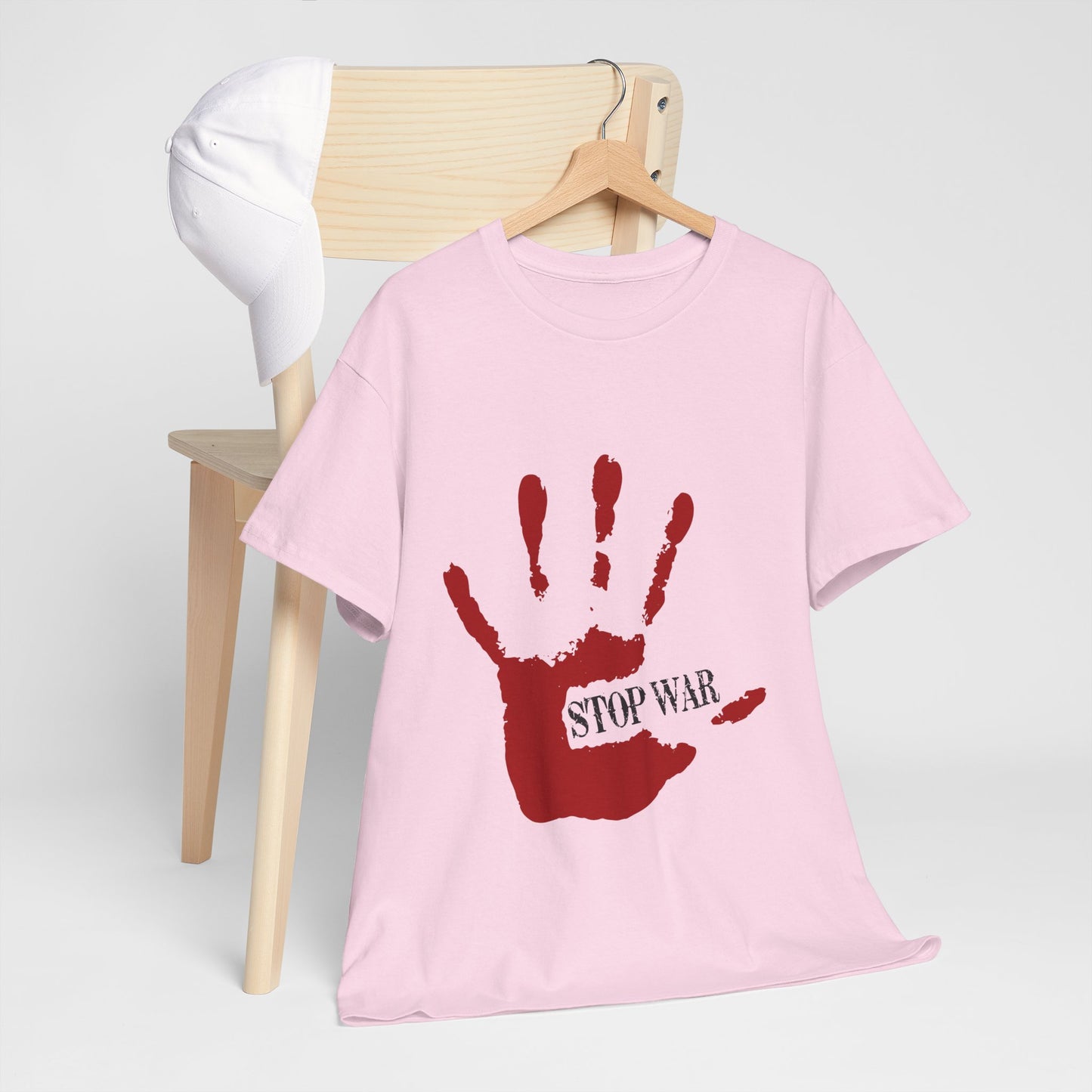 Stop War Handprint Shirt - Peace Protest Tee