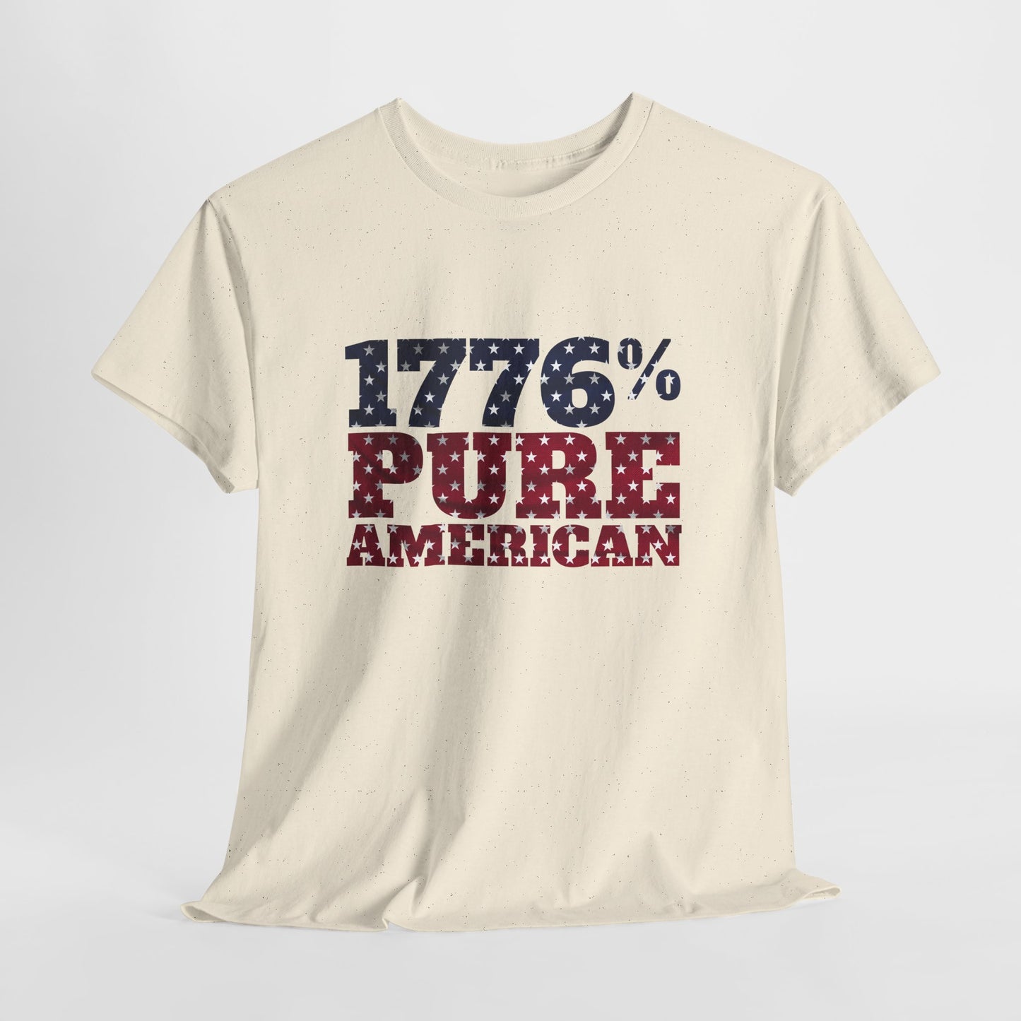 1776 Pure American T-Shirt - Vintage Patriotic USA 4th of July Tee