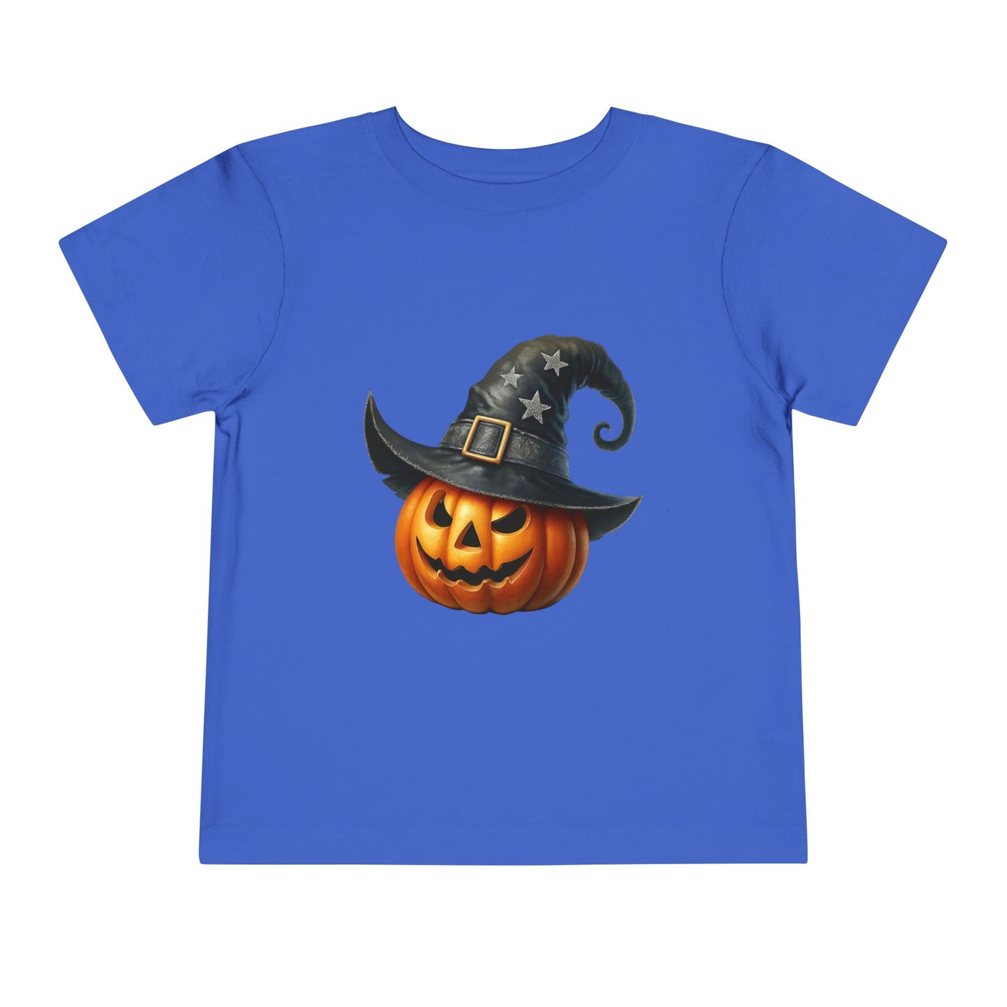 Witch Hat Pumpkin Kids T-Shirt - Smiling Jack O' Lantern Toddler Tee