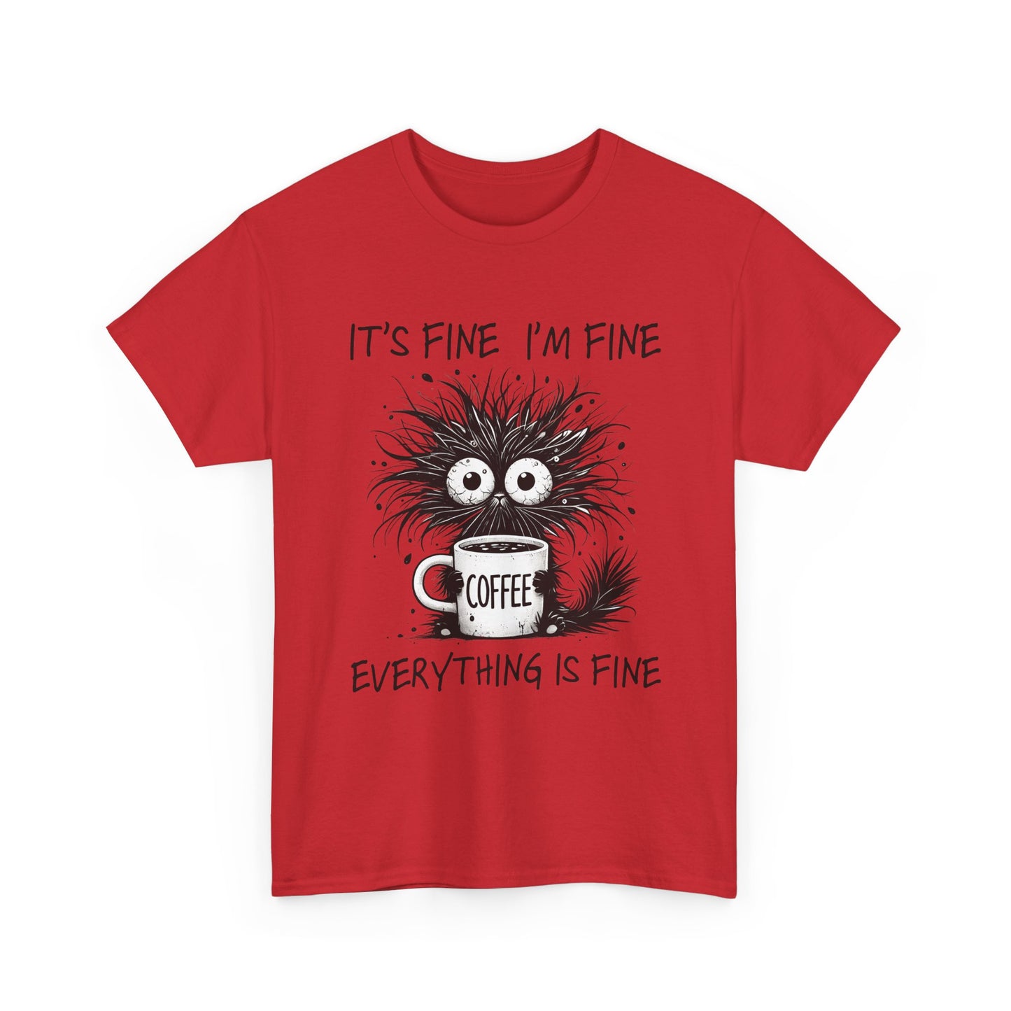 Caffeine Chaos Monster T-Shirt - Funny Coffee Tee