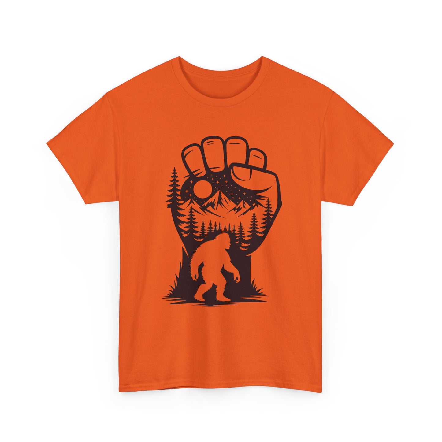 Bigfoot Forest Silhouette T-Shirt - Sasquatch Mountain Tee
