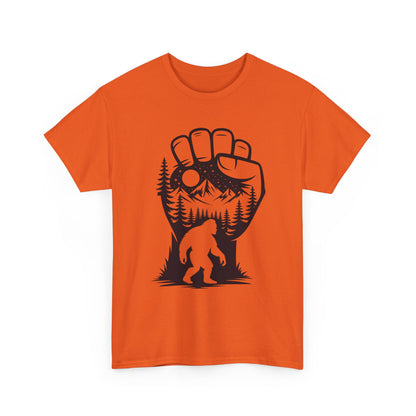 Bigfoot Forest Silhouette T-Shirt - Sasquatch Mountain Tee