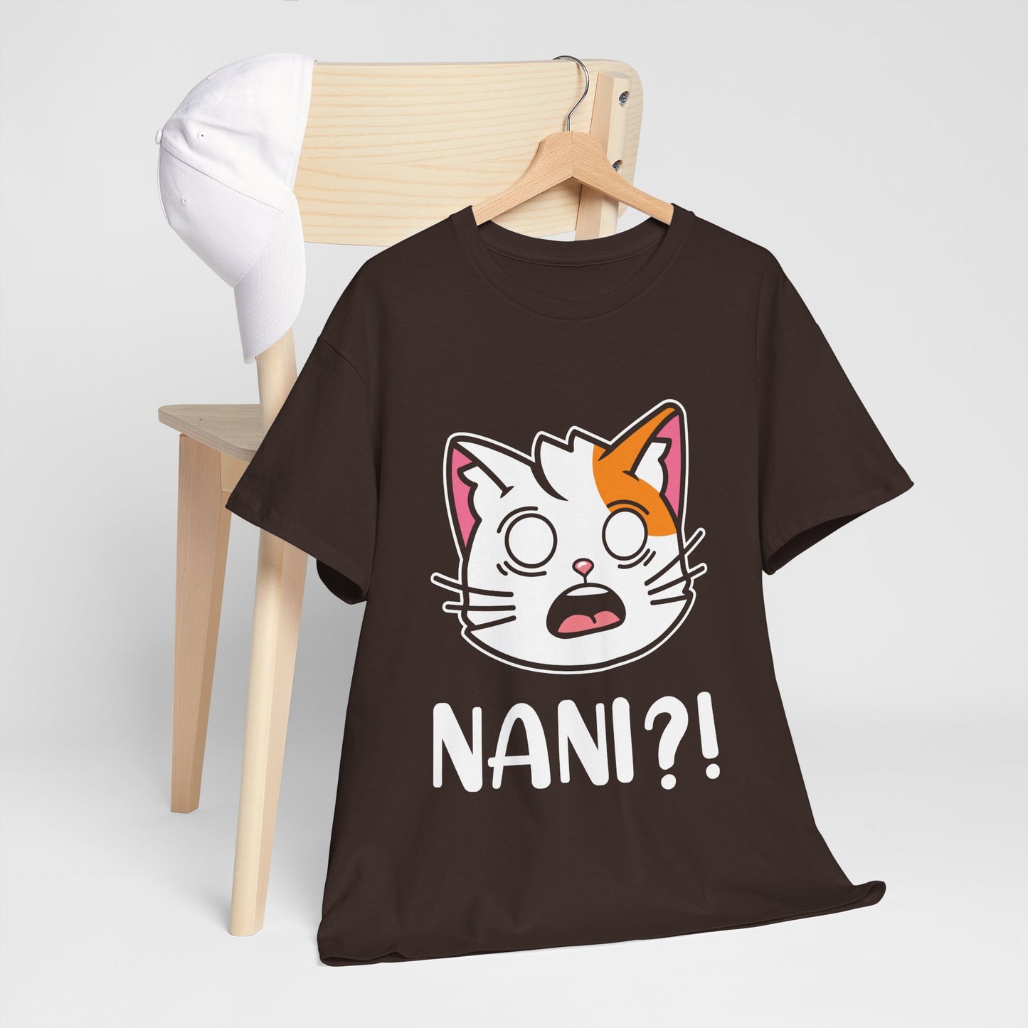 Anime Cat NANI?! Shirt - Kawaii Surprise Meme Tee