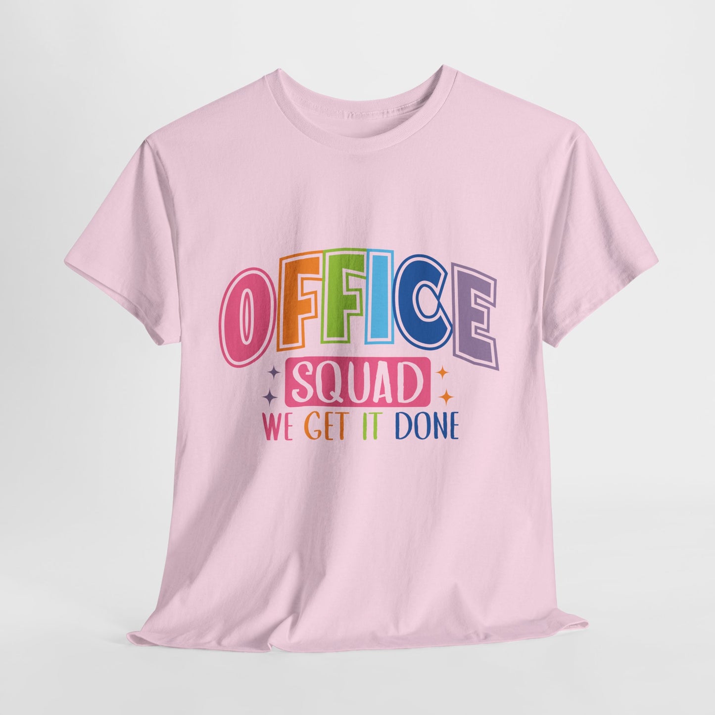 Office Squad Shirt - Colorful Team Admin Tee for Secretaries & School Staff, Funny Office Teamwork Shirt, We Get It Done Gift