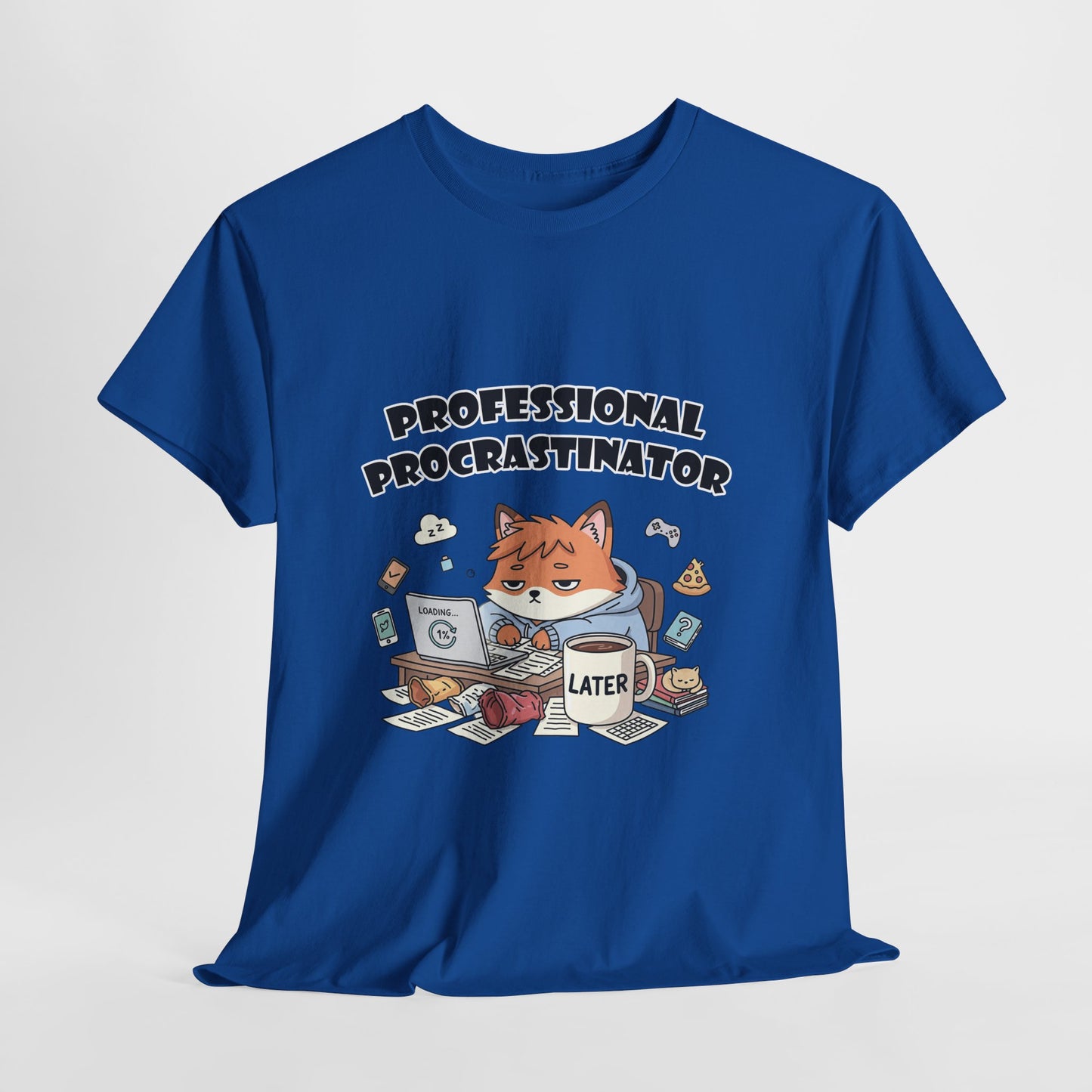 T-Shirt für professionelle Aufschieber – Lustiges Kawaii-Katzen-Pastell-T-Shirt