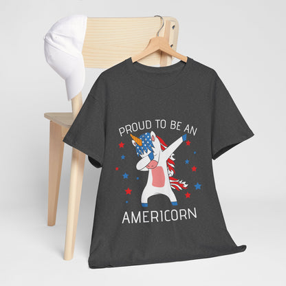 Proud Americorn Shirt - USA Dabbing Unicorn Tee