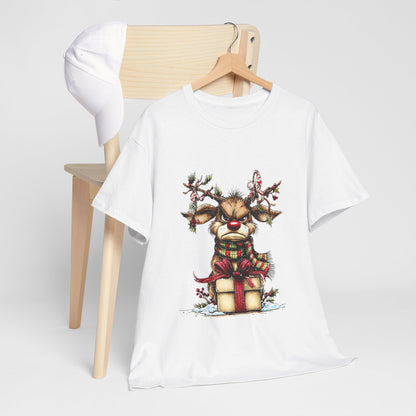 Grumpy Reindeer Gift Box Christmas T-Shirt