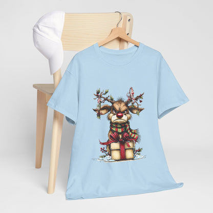 Grumpy Reindeer Gift Box Christmas T-Shirt