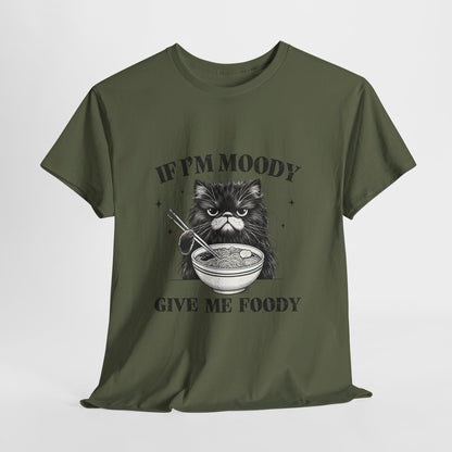 Grumpy Ramen Cat T-Shirt - Moody Kitty Noodles Tee