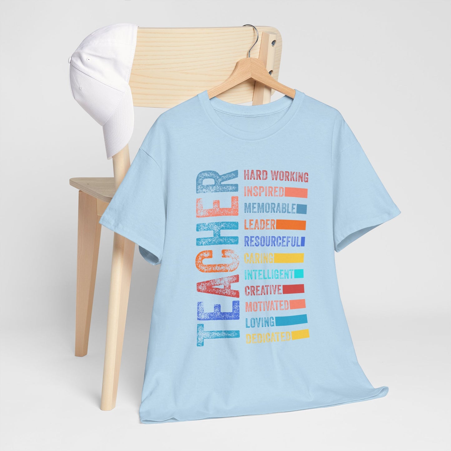 TEACHER Acronym Shirt - Colorful Back to School Gift for Teachers, Appreciation Tee, Educator Staff T-Shirt