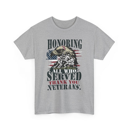 Thank You Veterans T-Shirt - Eagle, Flag & Iwo Jima Tribute Tee