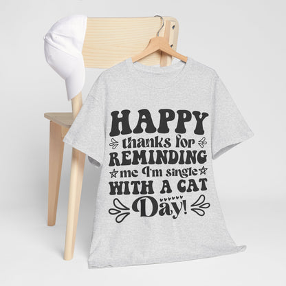 Cattitude Cat T-Shirt - Minimalist Sassy Line Art Tee