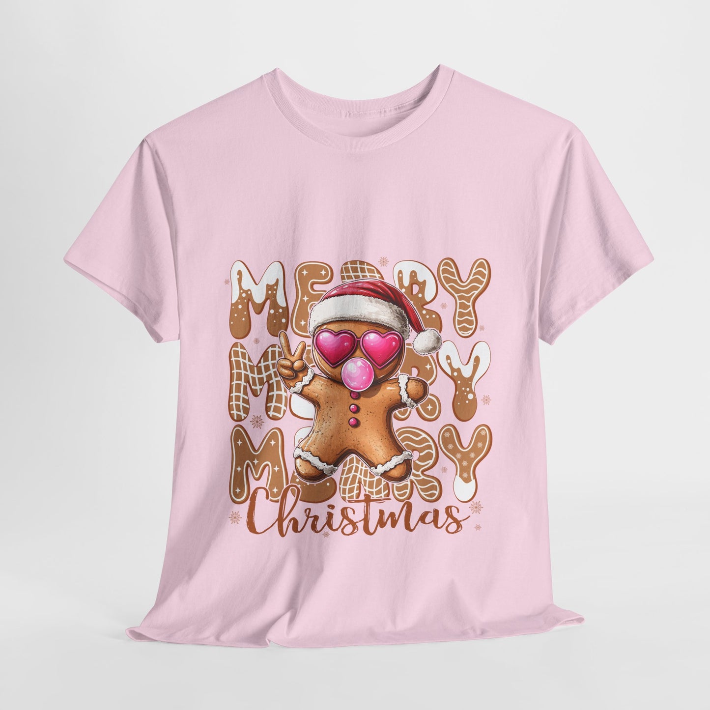 Merry Christmas Gingerbread T-Shirt - Funny Holiday Cookie Tee