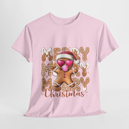 Merry Christmas Gingerbread T-Shirt - Funny Holiday Cookie Tee