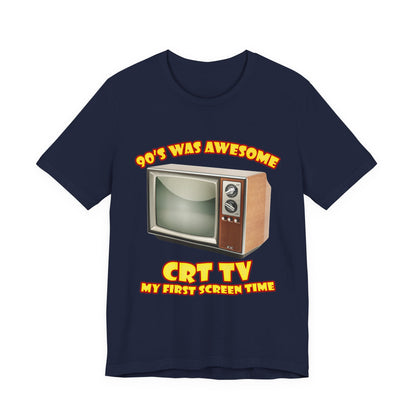 My First Screen Time T-Shirt - Retro CRT TV 90s Tee