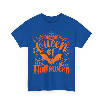 Queen of Halloween T-Shirt - Gothic Spider Web Crown Tee