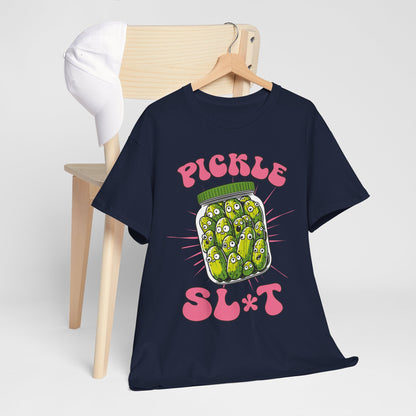 Pickle Lover Funny Shirt - Spicy Pickle Jar Graphic Tee for Women, Sarcastic Adult Humor Gift, Foodie Party T-Shirt