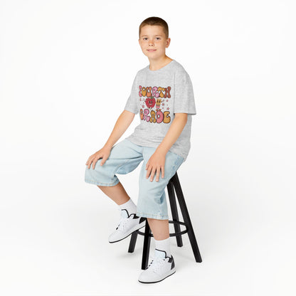 Fourth Grade Bubble Letters T-Shirt | Retro Kawaii Back to School Kids Tee