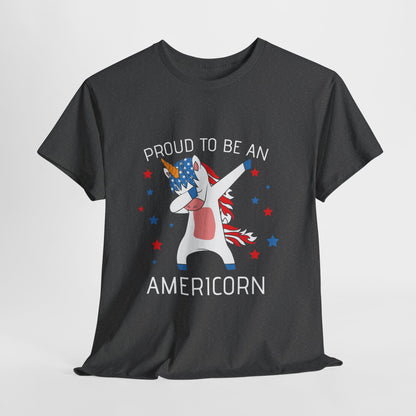 Proud Americorn Shirt - USA Dabbing Unicorn Tee