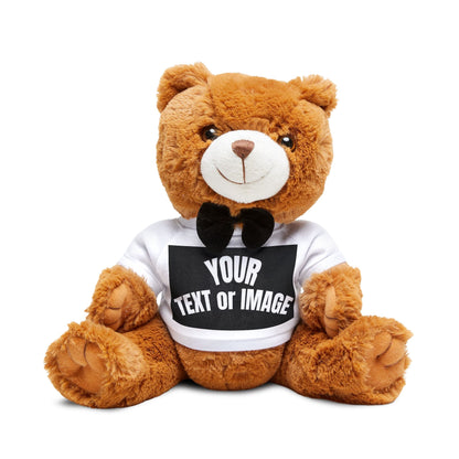 Personalized Teddy Bear with Custom T-Shirt - Romantic Valentine Gift and Anniversary Keepsake
