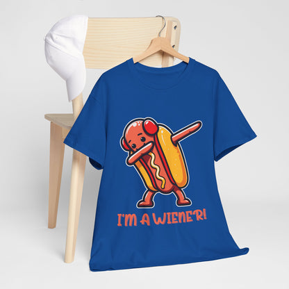 I'm a Wiener Hot Dog T-Shirt - Funny BBQ Pun Kawaii Tee