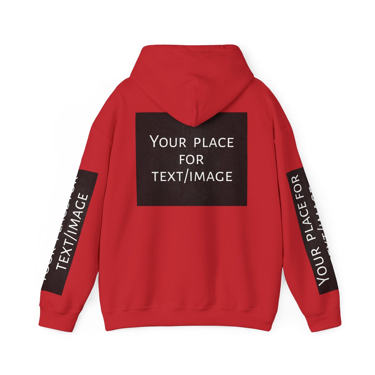 Bluza z kapturem z nadrukiem lub obrazkiem – personalizowana bluza z 4 stron, pomysł na prezent, nadruk z przodu, z tyłu i na rękawach, unisex
