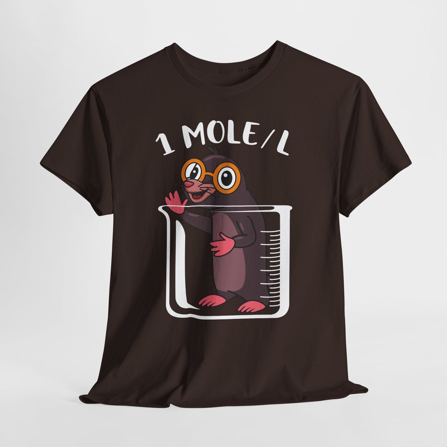 1 MOLE/L Shirt - Funny Chemistry Pun Tee, Science Nerd Gift