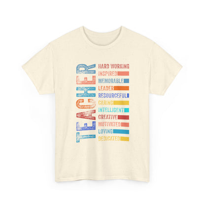 TEACHER Acronym Shirt - Colorful Back to School Gift for Teachers, Appreciation Tee, Educator Staff T-Shirt